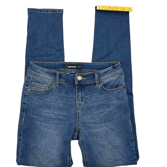 Jordache Modern Med Rise Light Wash Skinny, Stretch Denim Jeans Woman's Size 2 - Picture 10 of 15